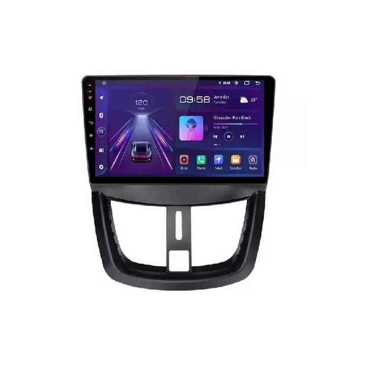 Navigatie PEUGEOT 207 2006-2015 9 inch 2GB 32GB 8 Core 4G