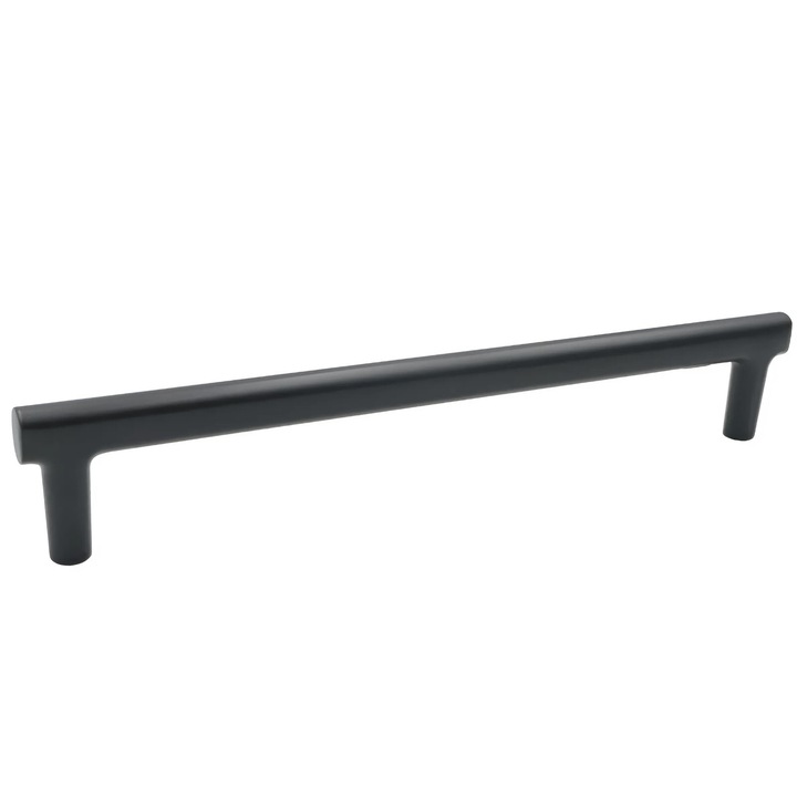 Maner pentru mobila Oval NV, finisaj negru cobalt, L:177 mm