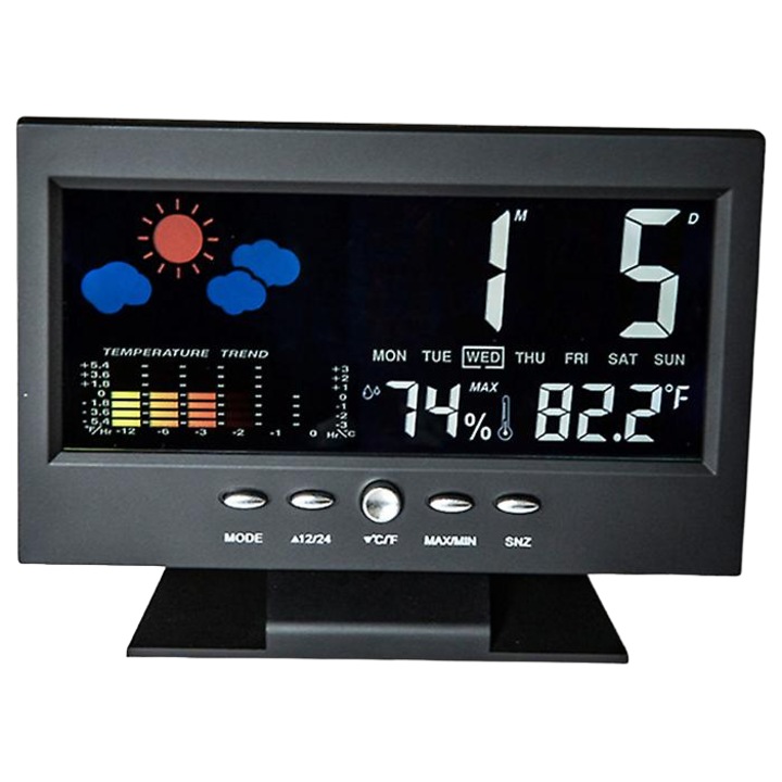 Ceas Digital DS-8082T cu Calendar si Termometru