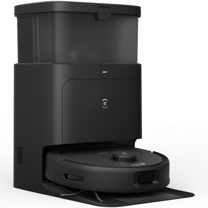 Робот прахосмукачка Ecovacs DEEBOT N30 Pro OMNI, Прахосмукачка и моп, Станция OMNI, 10000Pa, Автономия до 320 минути, Батерия Li-Ion 5200mAh, Управление чрез приложение, Система OZMO Turbo 2.0, Черен