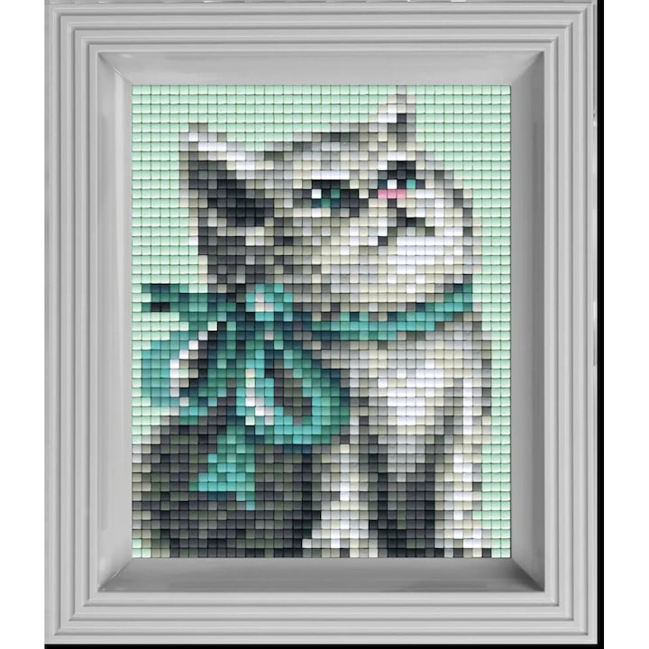 Set PixelHobby Premium – Pisoi, 40 x 50 pixeli, Multicolor | Kit mozaic pentru copii si adulti