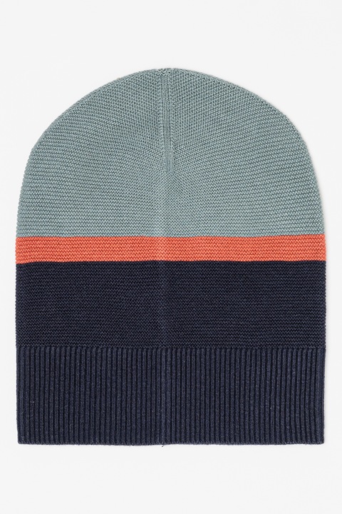 s.Oliver, Caciula colorblock, 53 CM, Kaki/Bleumarin