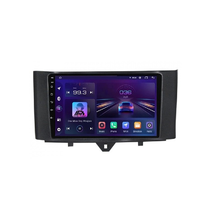 Мултимедия за Smart For Two For Four 9 инча 1GB 16GB 4 ядра
