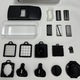 Set feliator legume 18 piese, Golxmse, multifunctional, 6 lame interschimbabile, negru, 33x12x12cm
