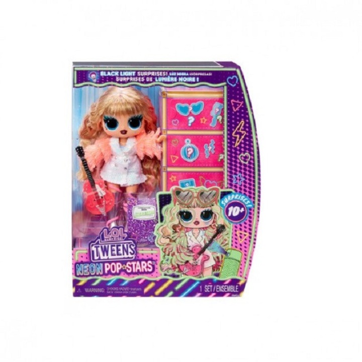 Papusa L.O.L. Surprise! Tweens Neon Pop Stars − Thea Stars