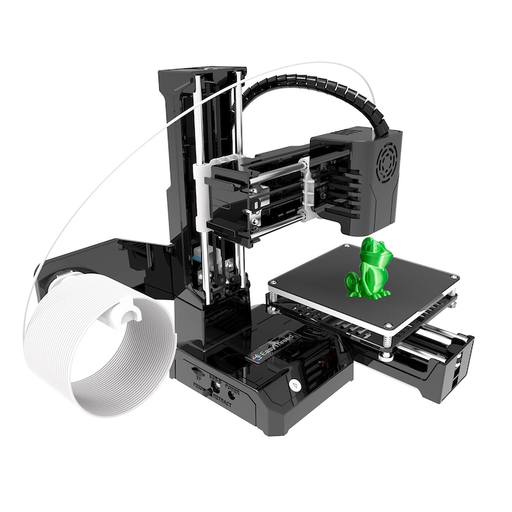 Мини 3D принтер, K9, 30 W, размер на печат 100x100x100 mm, черен, 160x200x250 mm
