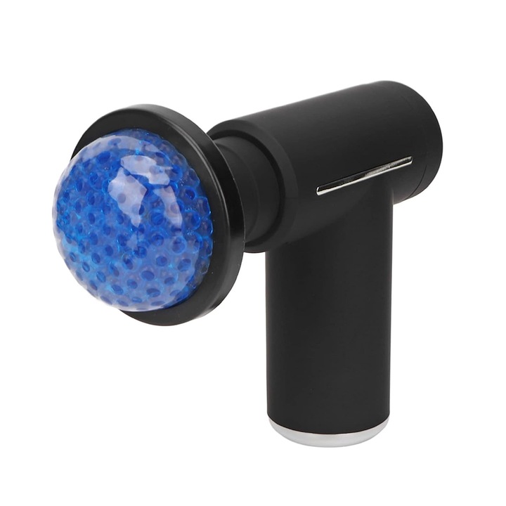 Mini pistol de masaj, Timeless Tools, 6 trepte viteza, 6 capete inlocuibile, ergonomic