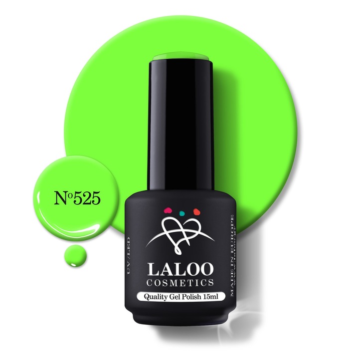 Oja semi-permanenta 525 Laser Green Laloo 15ml