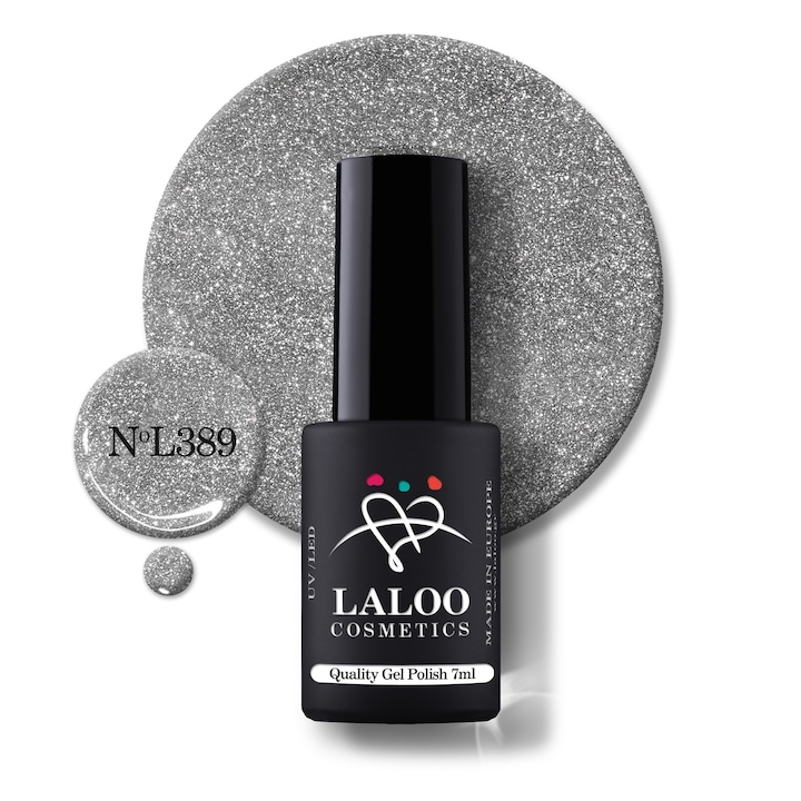Oja semi-permanenta 389 Metalic Silver Laloo 7ml