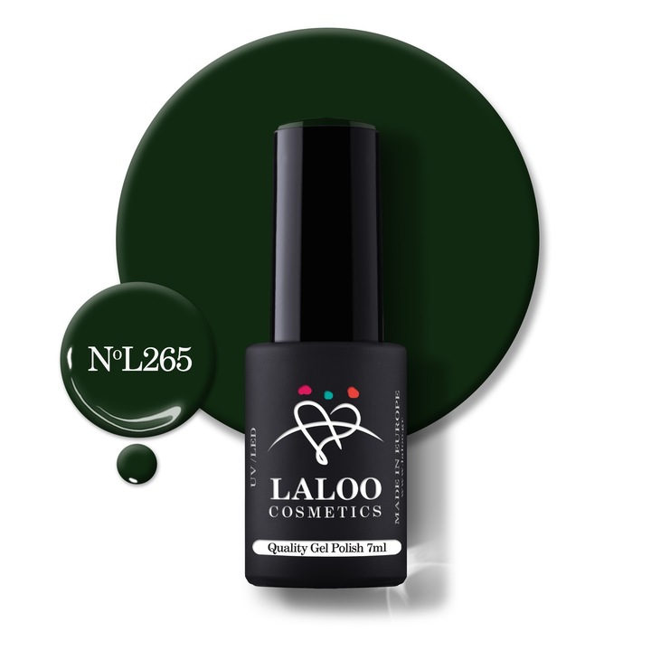 Oja semi-permanenta 265 Dark Pine Green Laloo 7ml