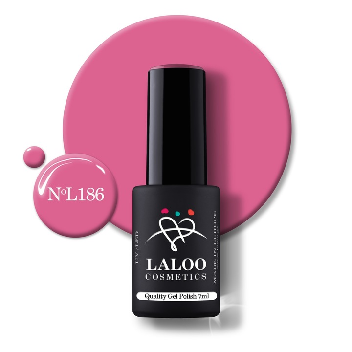 Oja semi-permanenta 186 French Rose Pink Laloo 7ml