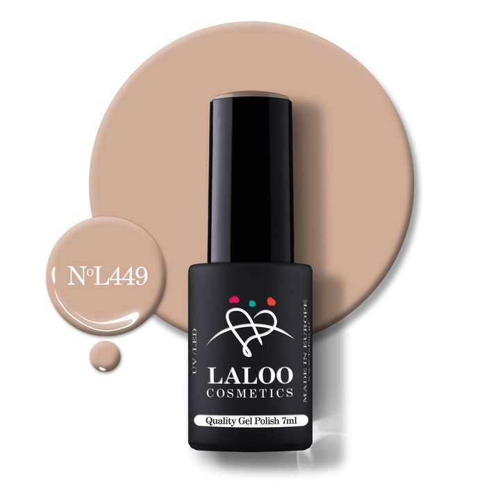 Oja semi-permanenta 449 Dark Cream Laloo 7ml