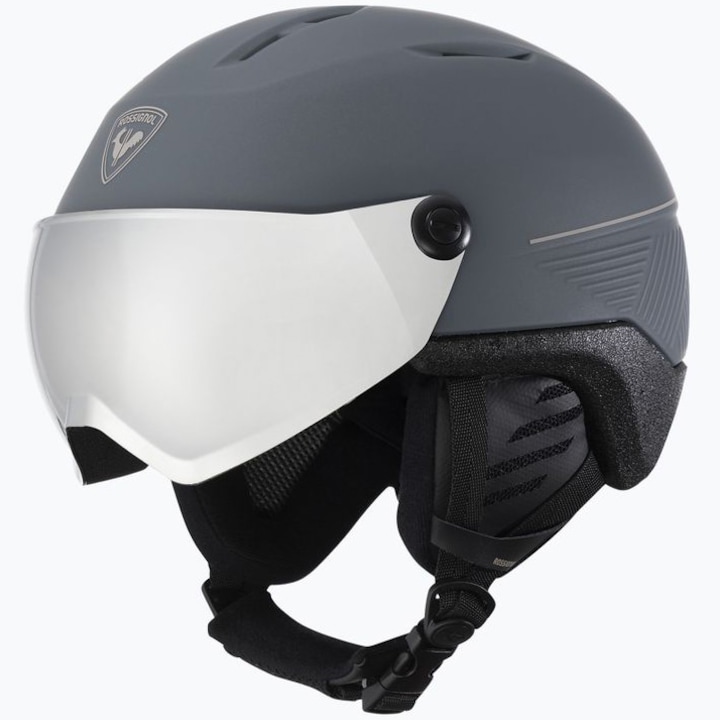 Casca ski Rossignol Fit Visor Impacts Photo, marime L/XL, gri