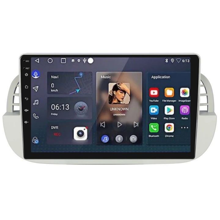 Navigatie Fiat 500 2007-2015 9 inch 1GB 32GB 4 Core