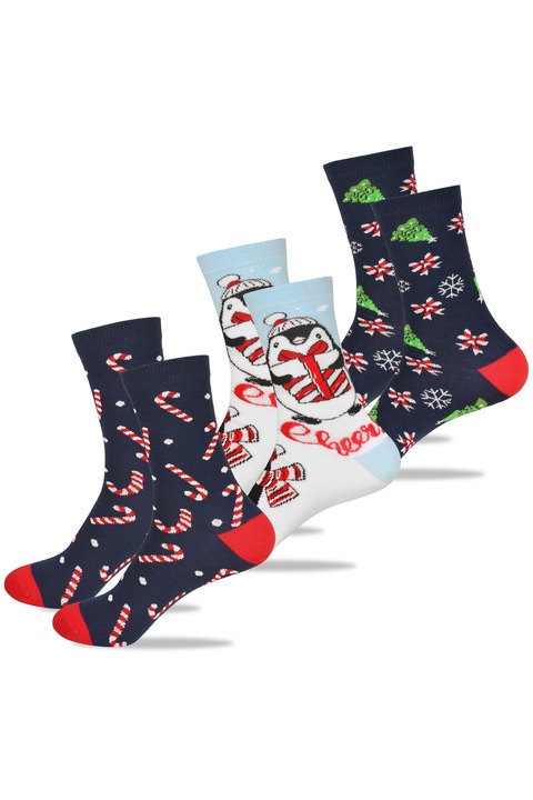 Sosete, Lee Cooper Craciun Barbatesti Ren, 3 perechi, Pentru cadou 2405 39/42