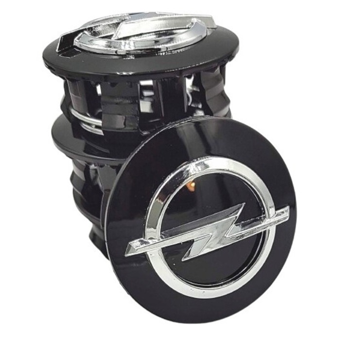 Комплект 4 централни Тасове за джанти, Opel, 53/46мм черни сребристи