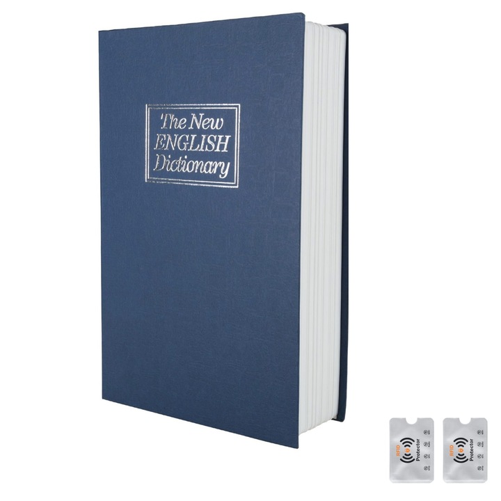 Преносим английски речник-сейф UnderShop, безопасно решение за съхранение на ценности, с 2 Rfid защити