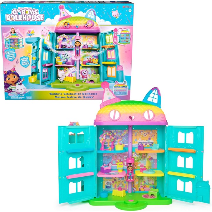 Комплект за игра Gabby's Dollhouse - Къща за партита