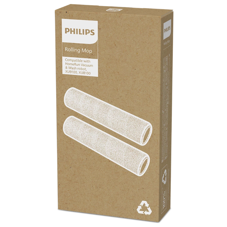 Kit 2 perii rotative Philips XV1491/10, pentru aspiratorul robot Philips seria 9000, potrivite pentru toate pardoselile