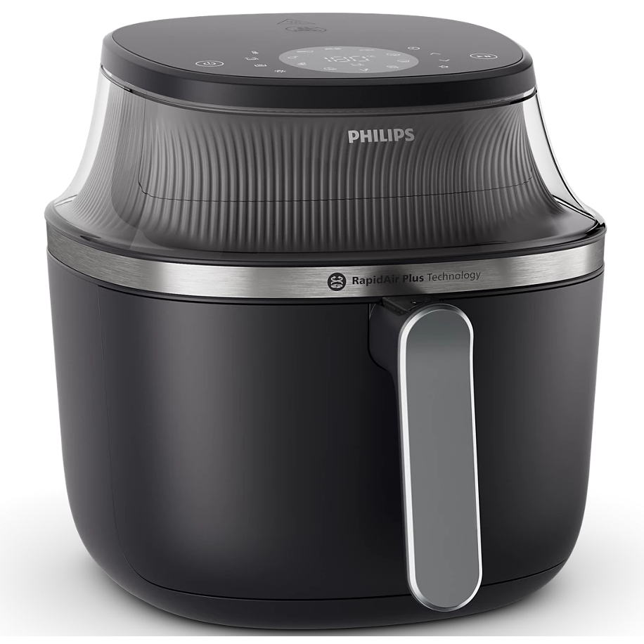 Friteuza fara ulei Philips Airfryer Seria 3000 NA331/00, compact digital, 1700 W, capacitate 6.2L, afisaj digital, fereastra, 16-in-1 functii de gatire, 12 programe presetate, cura
