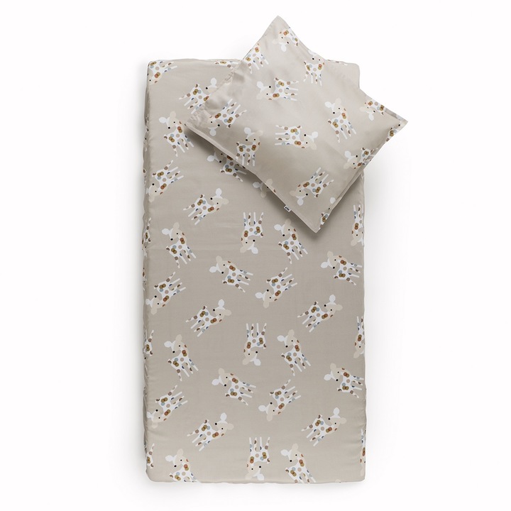Lenjerie de pat pentru copii Fawn, 100x130 cm, 100% bumbac