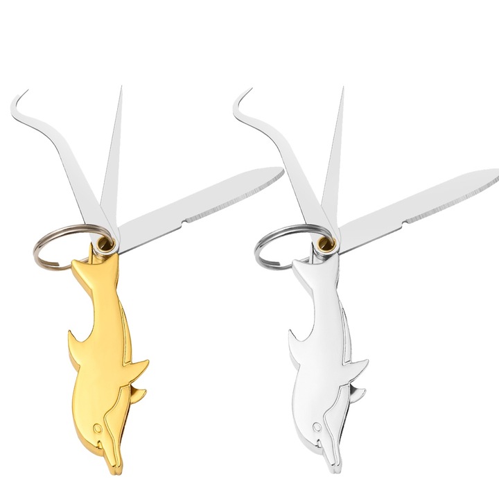 2бр. Клечки за зъби за многократна употреба от неръждаема стомана Инструмент Клечка за зъби Художествена живопис Отварачка за бутилки - Комплект за почистване на зъби на открито с ключодържател