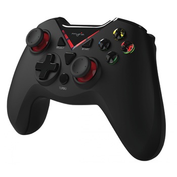 Gamepad MYRIA cu fir Xbox 360/PC, Negru Gamepad MYRIA cu fir Xbox 360/PC, Negru
