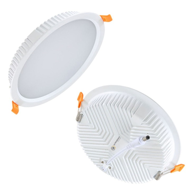 Spot multiled SMD Ultra Bright UB60164, 32W, 2688 lm, lumina rece (6400K), IP20, rotund, 225 mm, Alb