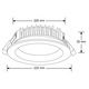 Spot multiled SMD Ultra Bright UB60164, 32W, 2688 lm, lumina rece (6400K), IP20, rotund, 225 mm, Alb