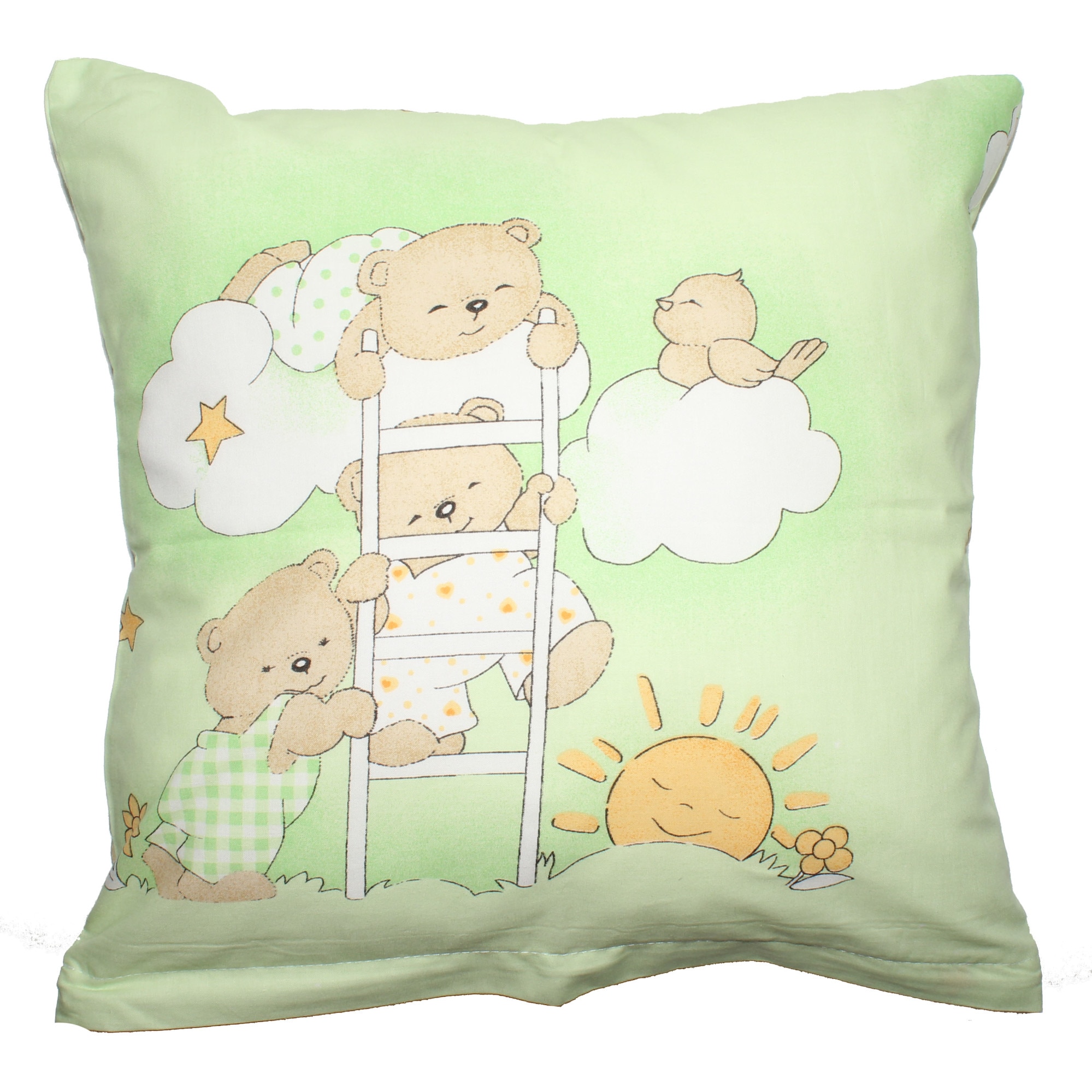 Fata de perna, ursuletul somnoros, verde