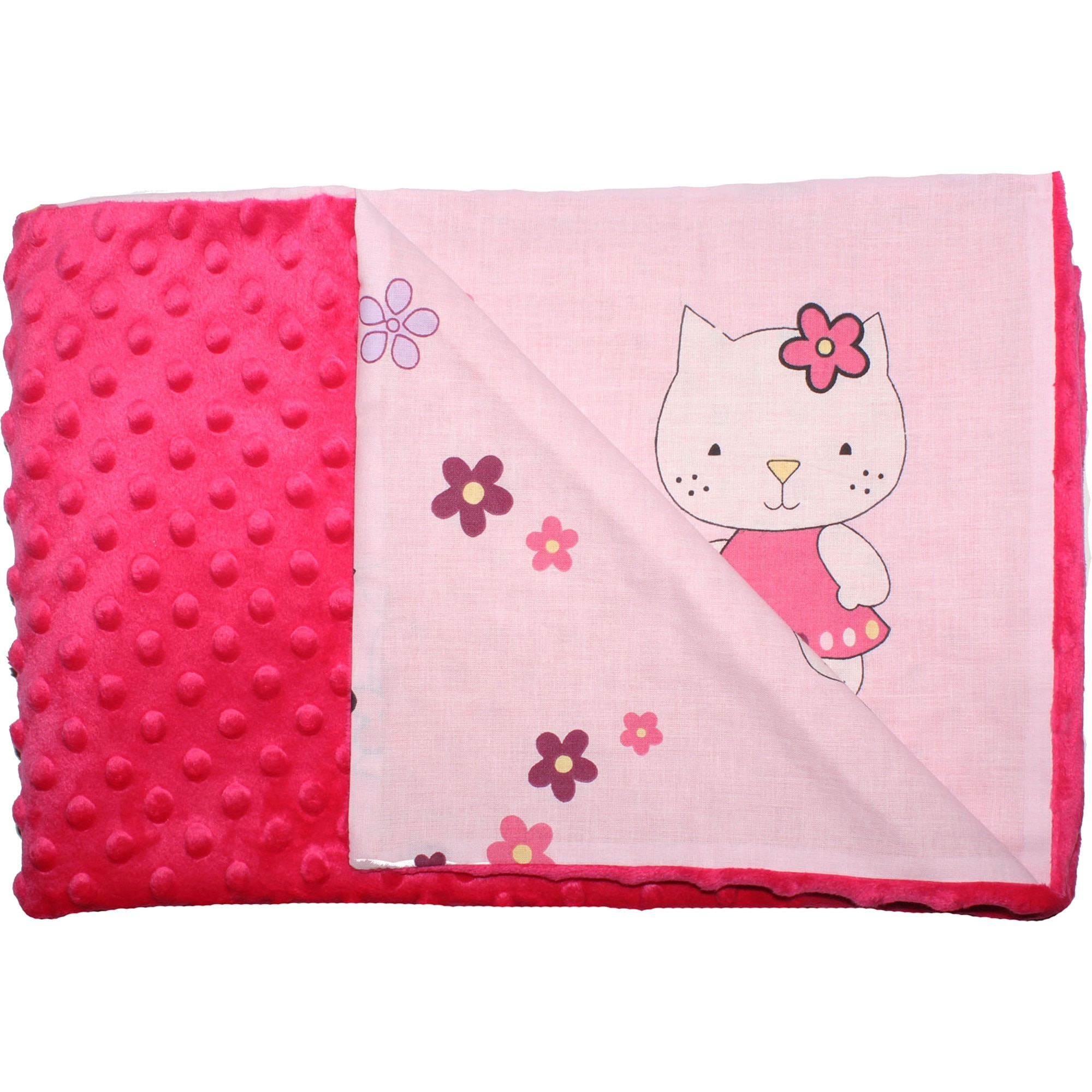 Paturica 2 fete, Minky roz, Kitty