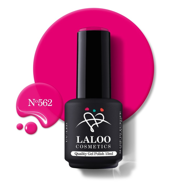 Oja semi-permanenta No.562 Paradise Pink Laloo 15ml