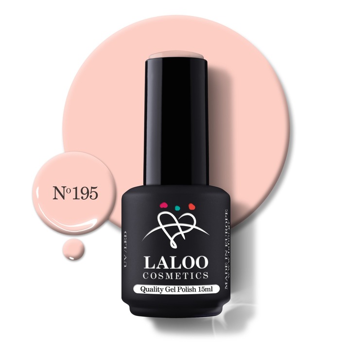 Oja semi-permanenta 195 Powder Nude Laloo 15ml
