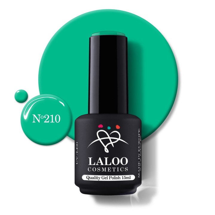 Oja semi-permanenta 210 Emerald Green Laloo 15ml