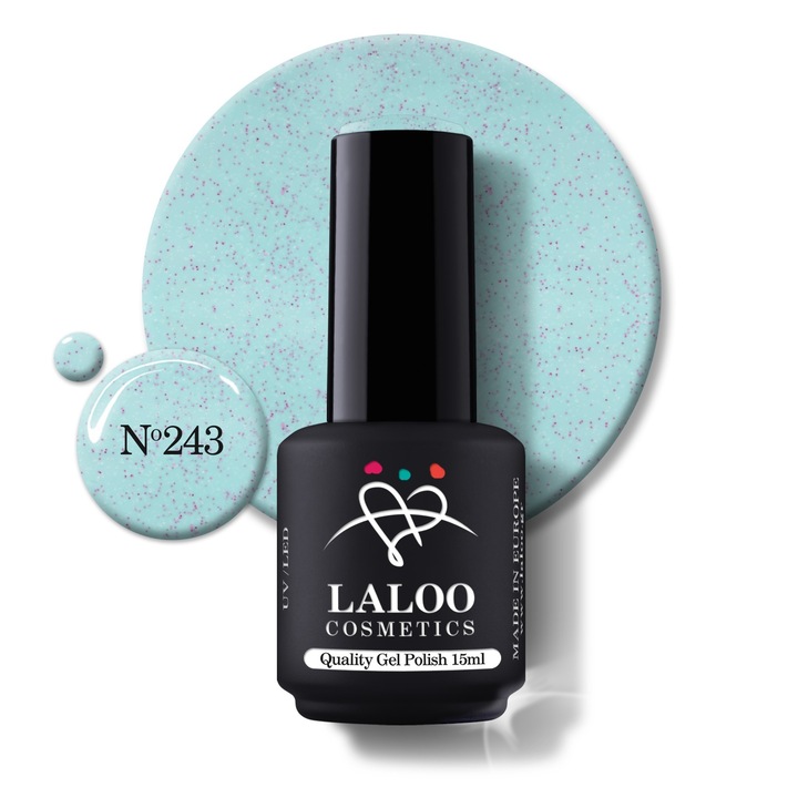 Oja semi-permanenta 243 Veramant with pink pigment Laloo 15ml