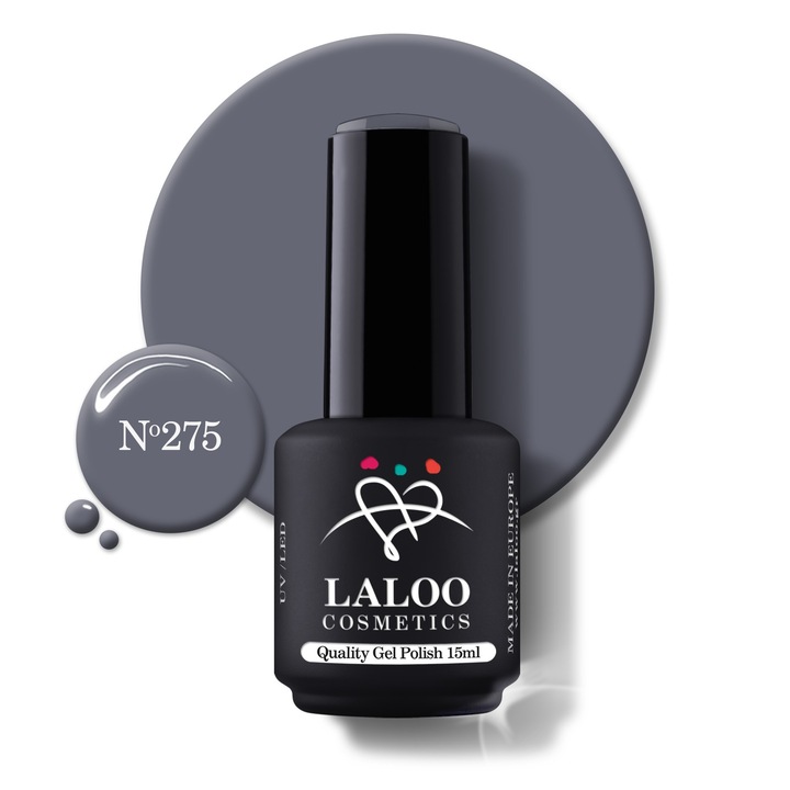 Oja semi-permanenta 275 Asphat Grey Laloo 15ml