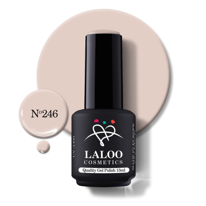Oja semi-permanenta 246 Light Beige Laloo 15ml