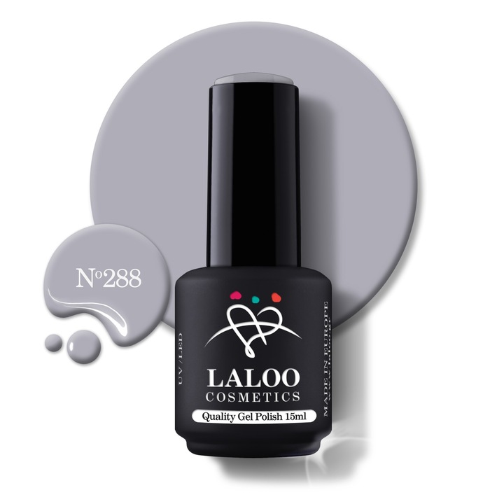 Oja semi-permanenta 288 Coud Grey Laloo 15ml
