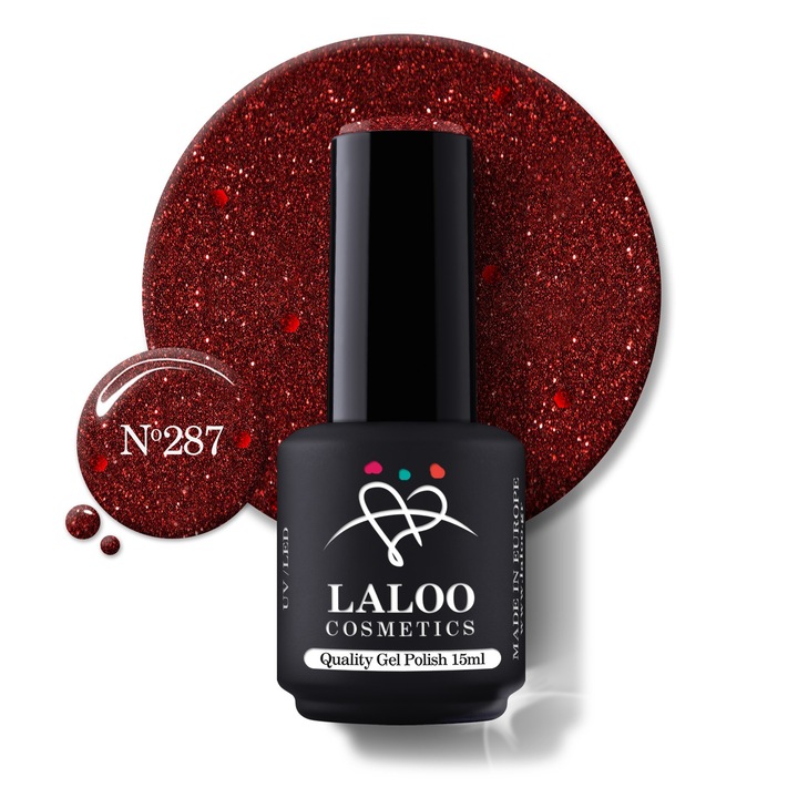 Oja semi-permanenta 287 Christmas Red Laloo 15ml