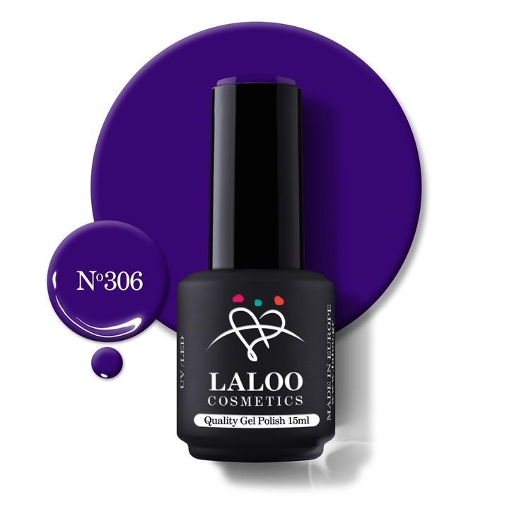 Oja semi-permanenta 306 Violet Indigo Laloo 15ml