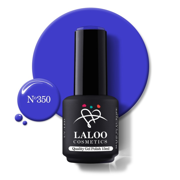 Oja semi-permanenta 350 Dark Royal blue Laloo 15ml