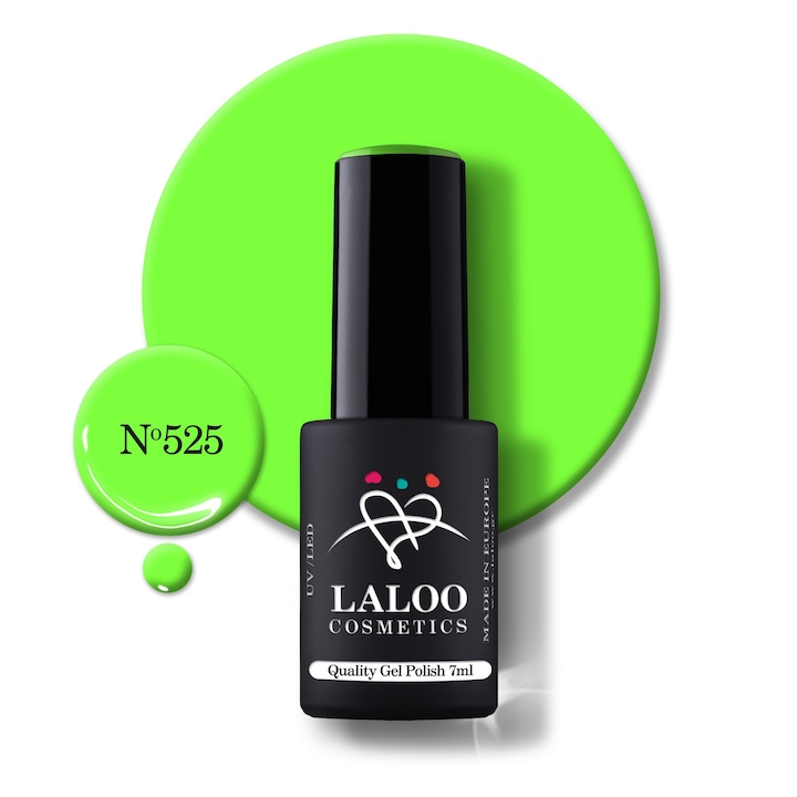 Oja semi-permanenta 525 Laser Green Laloo 7ml
