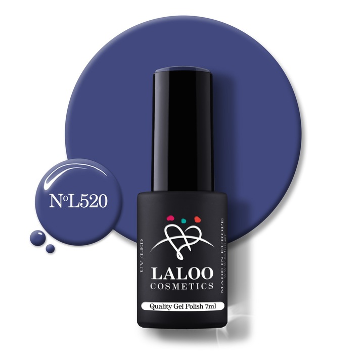 Oja semi-permanenta 520 Damask Blue Laloo 7ml