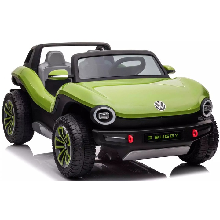 Masinuta electrica pentru 2 copii VW ID Buggy 2x 45W 12V, culoare verde