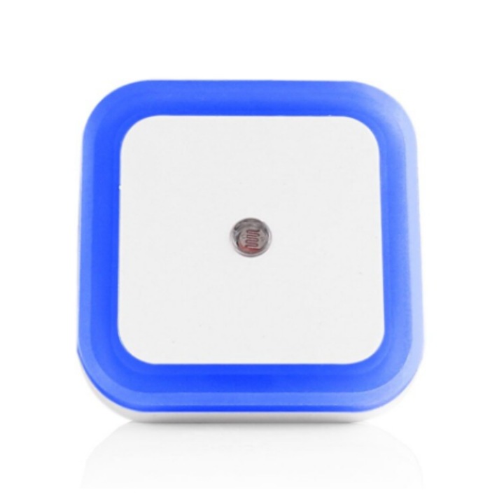 Lampa de veghe 3D, senzor de lumina incorporat, albastru