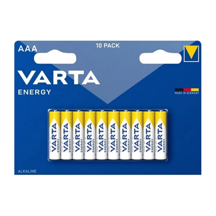 Varta energy tartós elem, aaa, r3, 1.5v, alkáli, 10db/csomag