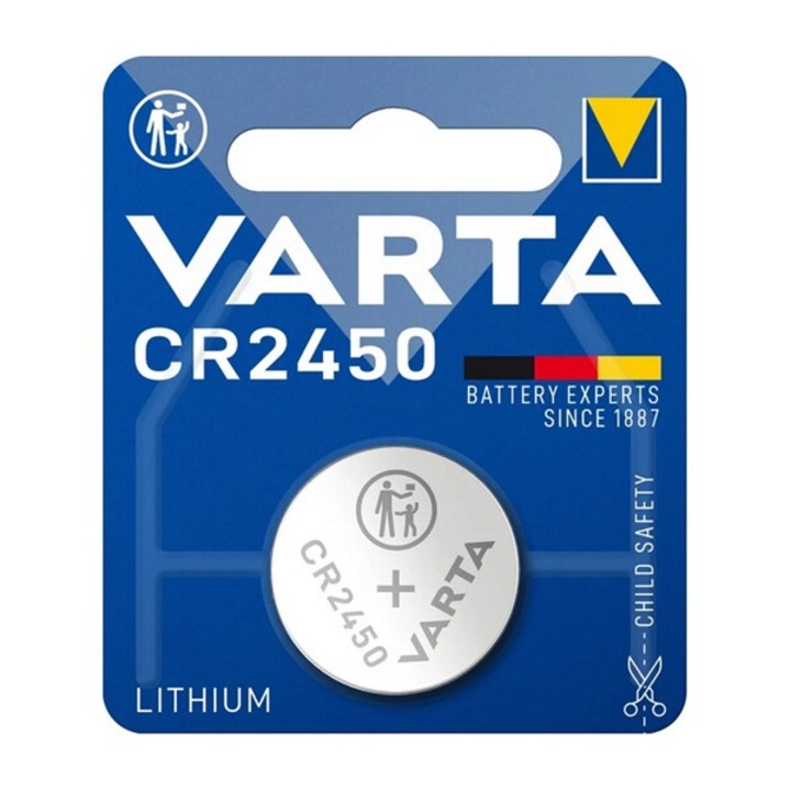 Varta gombelem, cr2450, 3v, lítium, 1db/csomag
