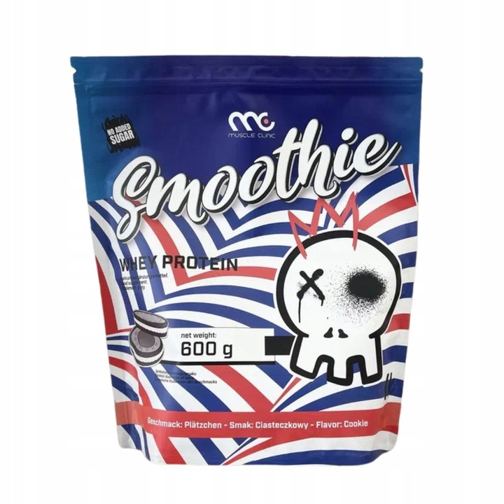 Proteine Muscle Clinic Smoothie WPC 600g, aroma de prajitura, 25,8g proteine/portie
