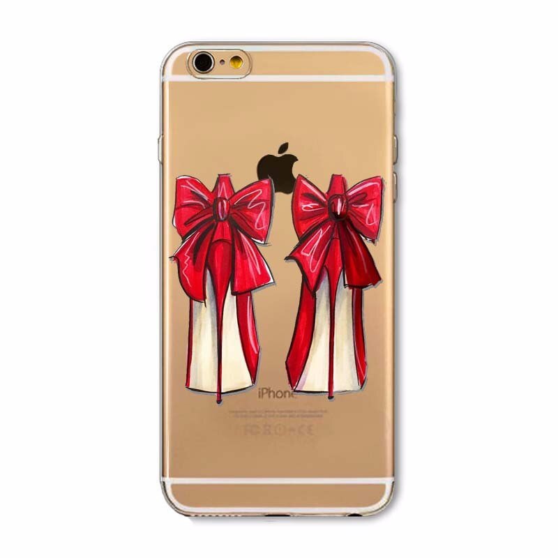 Husa telefon Iphone 6 / 6S ofera protectie Silicon Moale Ultrasubtire - Red Shoes