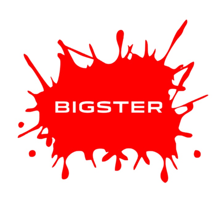 Sticker pata Bigster, rosu, 20cm